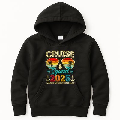 Cruise Squad 2025 Family Group Matching Summer Vacation Kids Hoodie