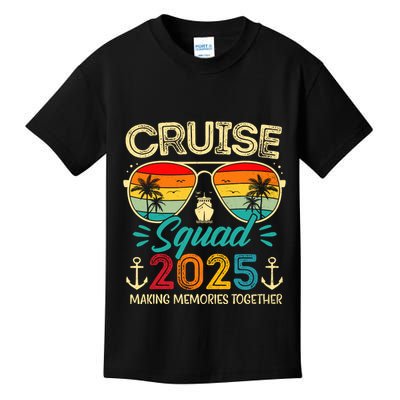 Cruise Squad 2025 Family Group Matching Summer Vacation Kids T-Shirt