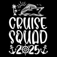 Cruise Squad 2025 Vacation Matching Family Cooling Performance Crew T-Shirt