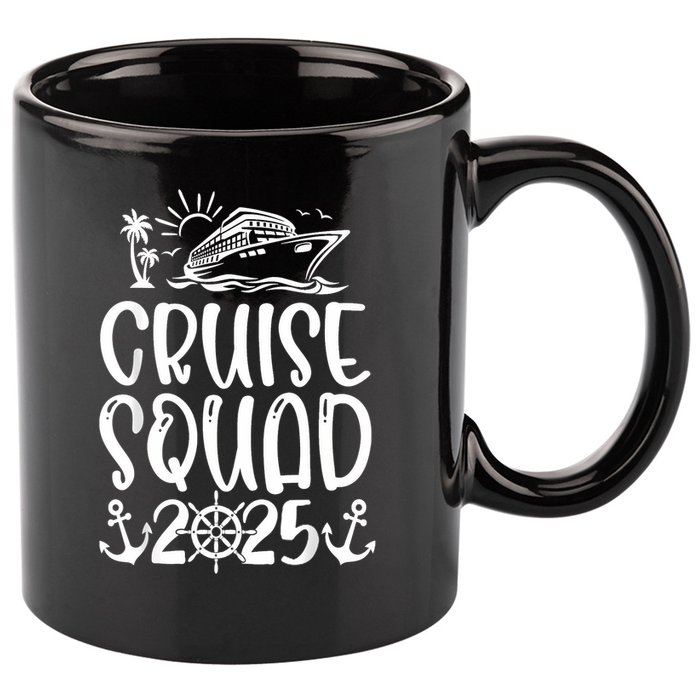Cruise Squad 2025 Vacation Matching Family 11oz C Handle Ceramic Mug