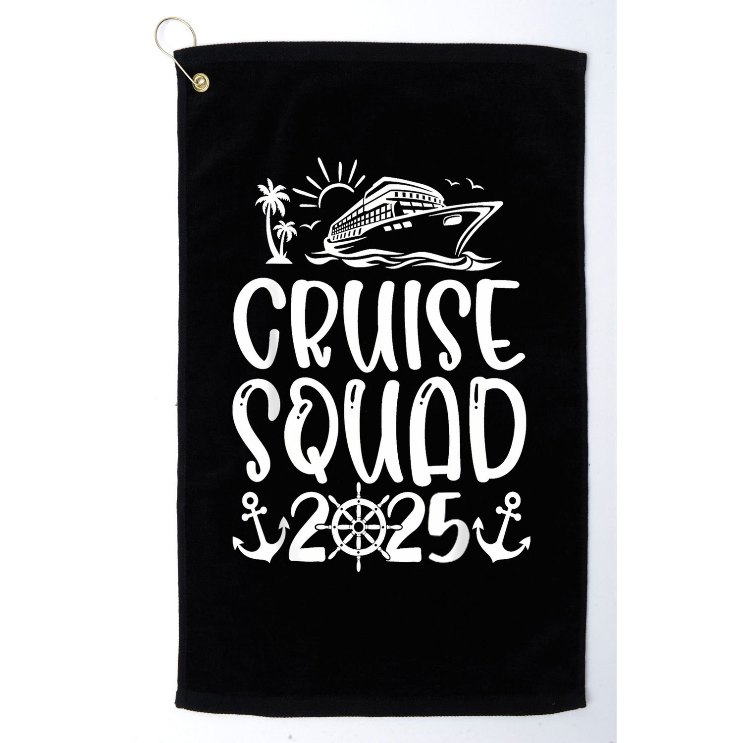 Cruise Squad 2025 Vacation Matching Family Golf Towel
