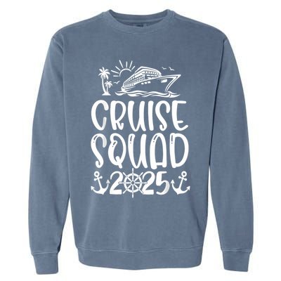 Cruise Squad 2025 Vacation Matching Family Garment-Dyed Sweatshirt