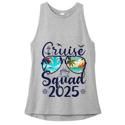 Cruise Squad 2025 Family Group Matching Summer Vacation Ladies PosiCharge Tri-Blend Wicking Tank