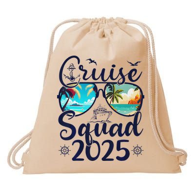 Cruise Squad 2025 Family Group Matching Summer Vacation Drawstring Bag