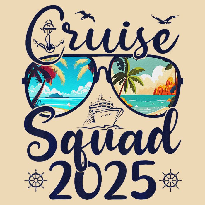 Cruise Squad 2025 Family Group Matching Summer Vacation Drawstring Bag