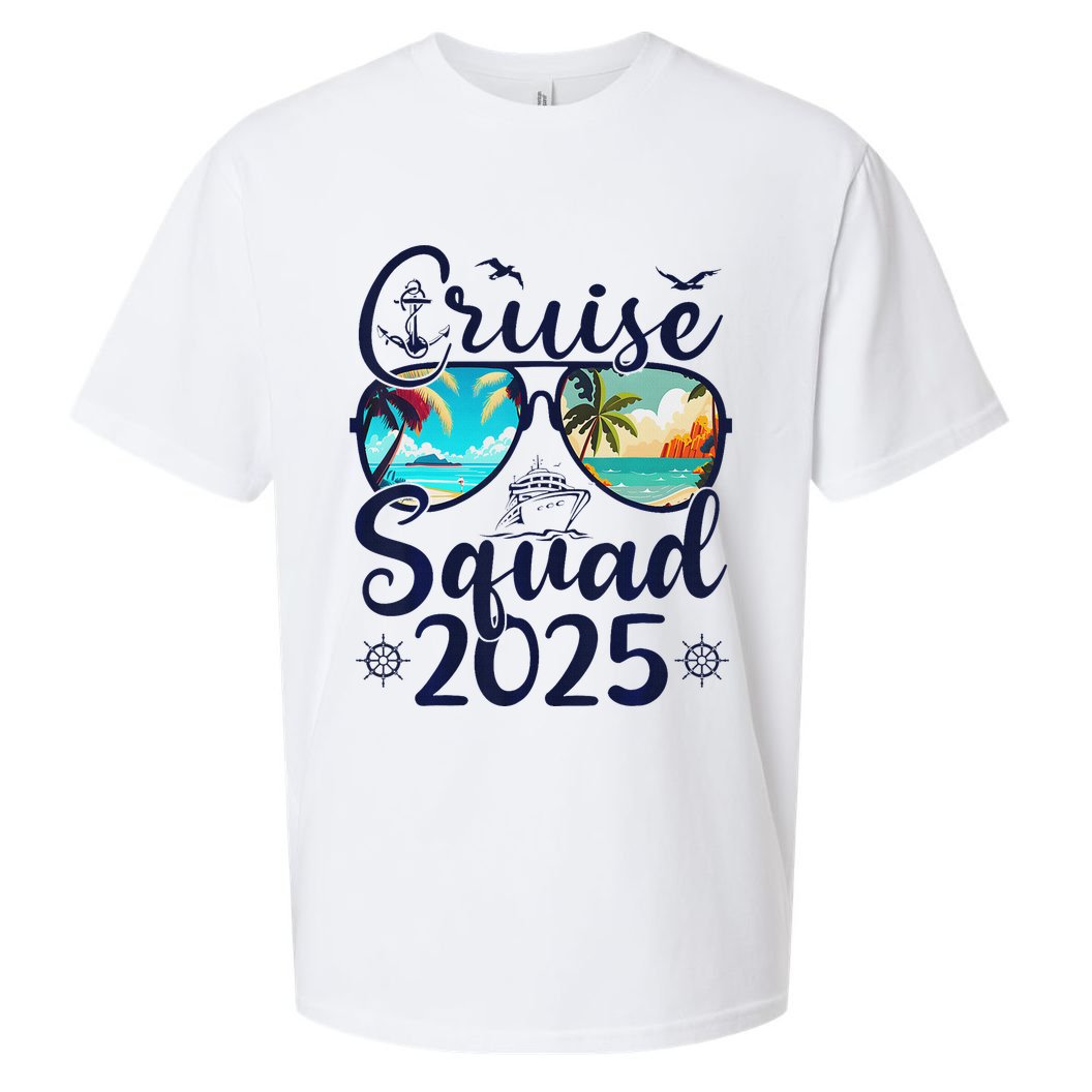 Cruise Squad 2025 Family Group Matching Summer Vacation Sueded Cloud Jersey T-Shirt