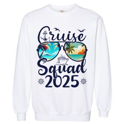 Cruise Squad 2025 Family Group Matching Summer Vacation Garment-Dyed Sweatshirt