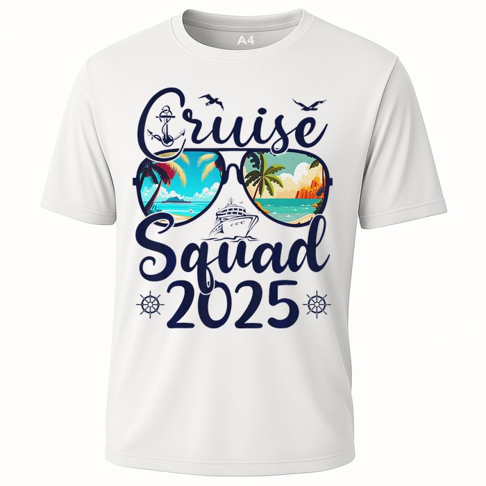 Cruise Squad 2025 Family Group Matching Summer Vacation Cooling Performance Crew T-Shirt