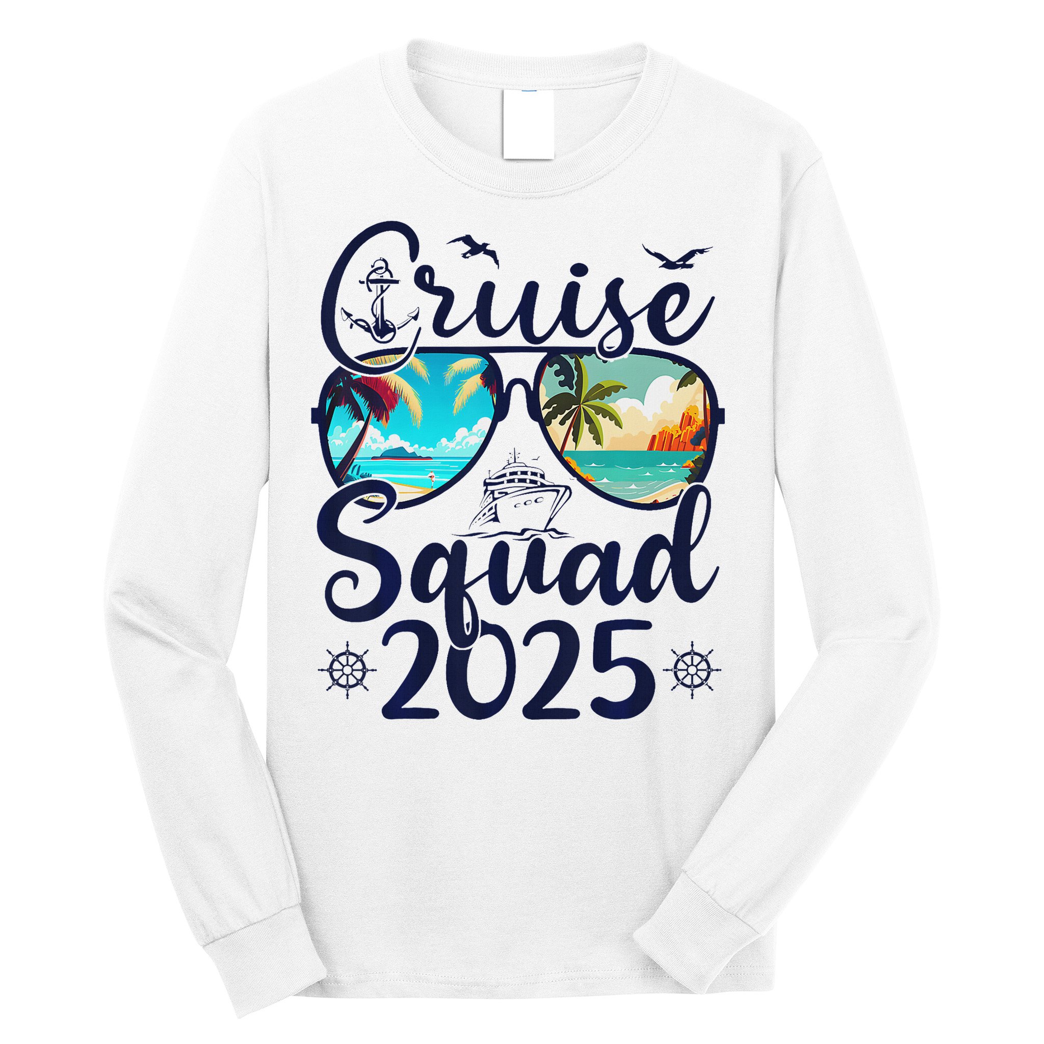 Cruise Squad 2025 Family Group Matching Summer Vacation Long Sleeve Shirt