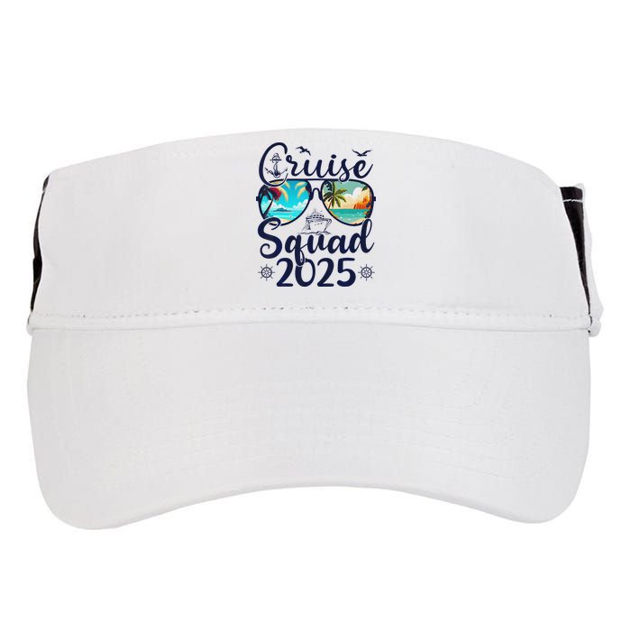 Cruise Squad 2025 Family Group Matching Summer Vacation Adult Drive Performance Visor