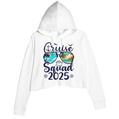 Cruise Squad 2025 Family Group Matching Summer Vacation Crop Fleece Hoodie