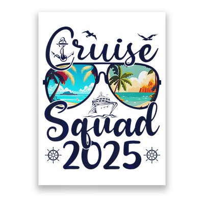 Cruise Squad 2025 Family Group Matching Summer Vacation Poster