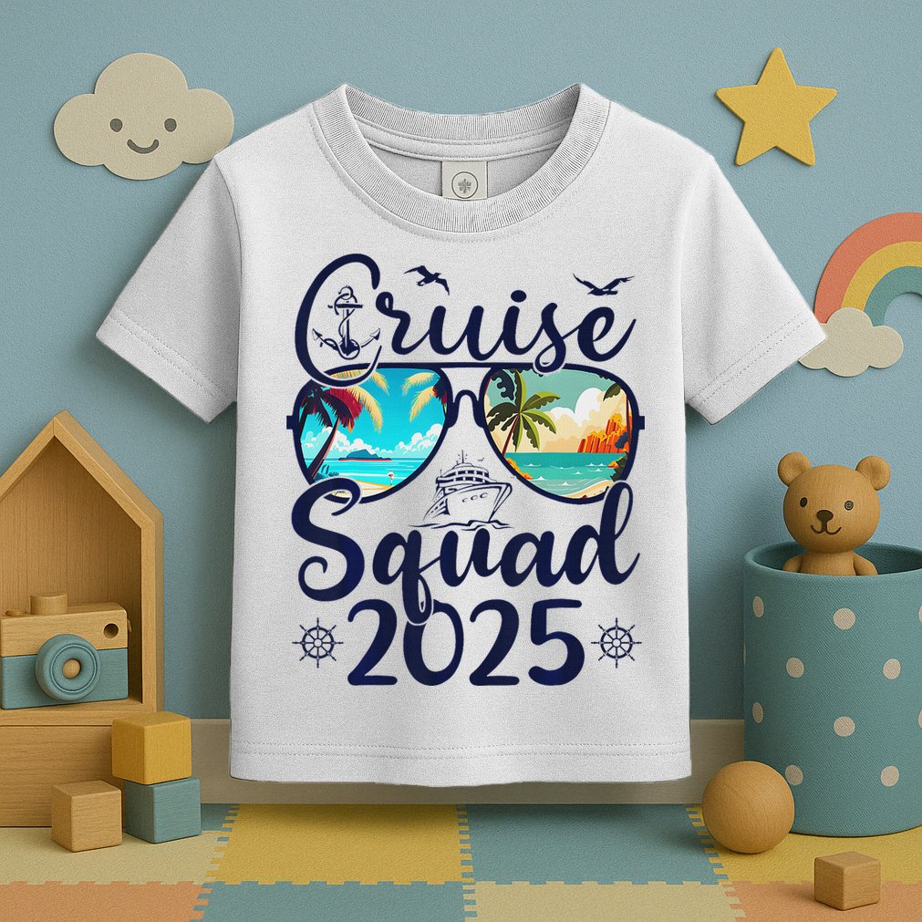 Cruise Squad 2025 Family Group Matching Summer Vacation Toddler T-Shirt