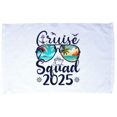 Cruise Squad 2025 Family Group Matching Summer Vacation Microfiber Hand Towel