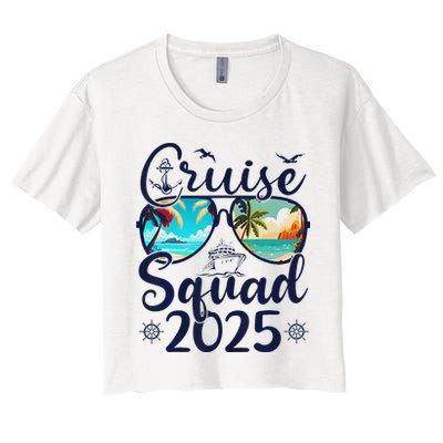 Cruise Squad 2025 Family Group Matching Summer Vacation Crop Top