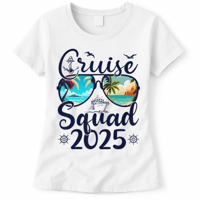 Cruise Squad 2025 Family Group Matching Summer Vacation Womens T-Shirt