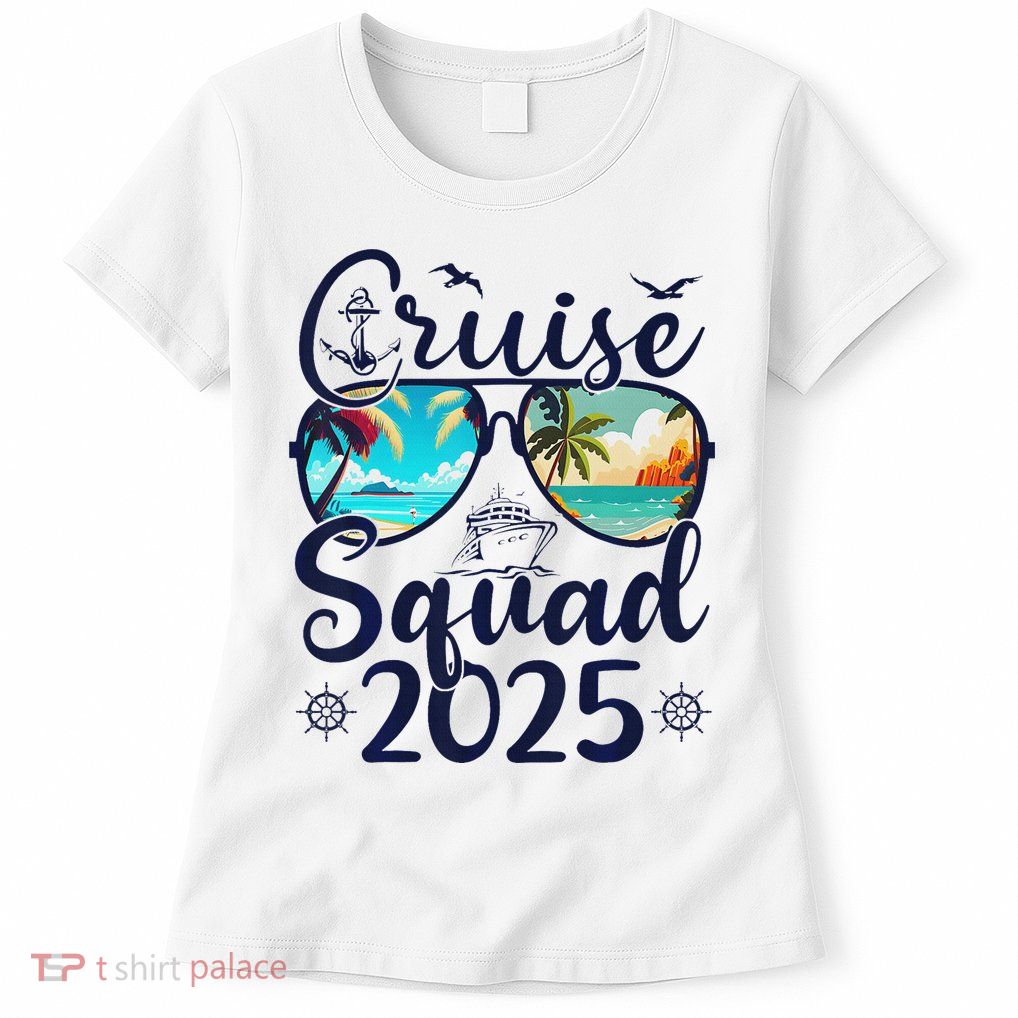 Cruise Squad 2025 Family Group Matching Summer Vacation Womens T-Shirt