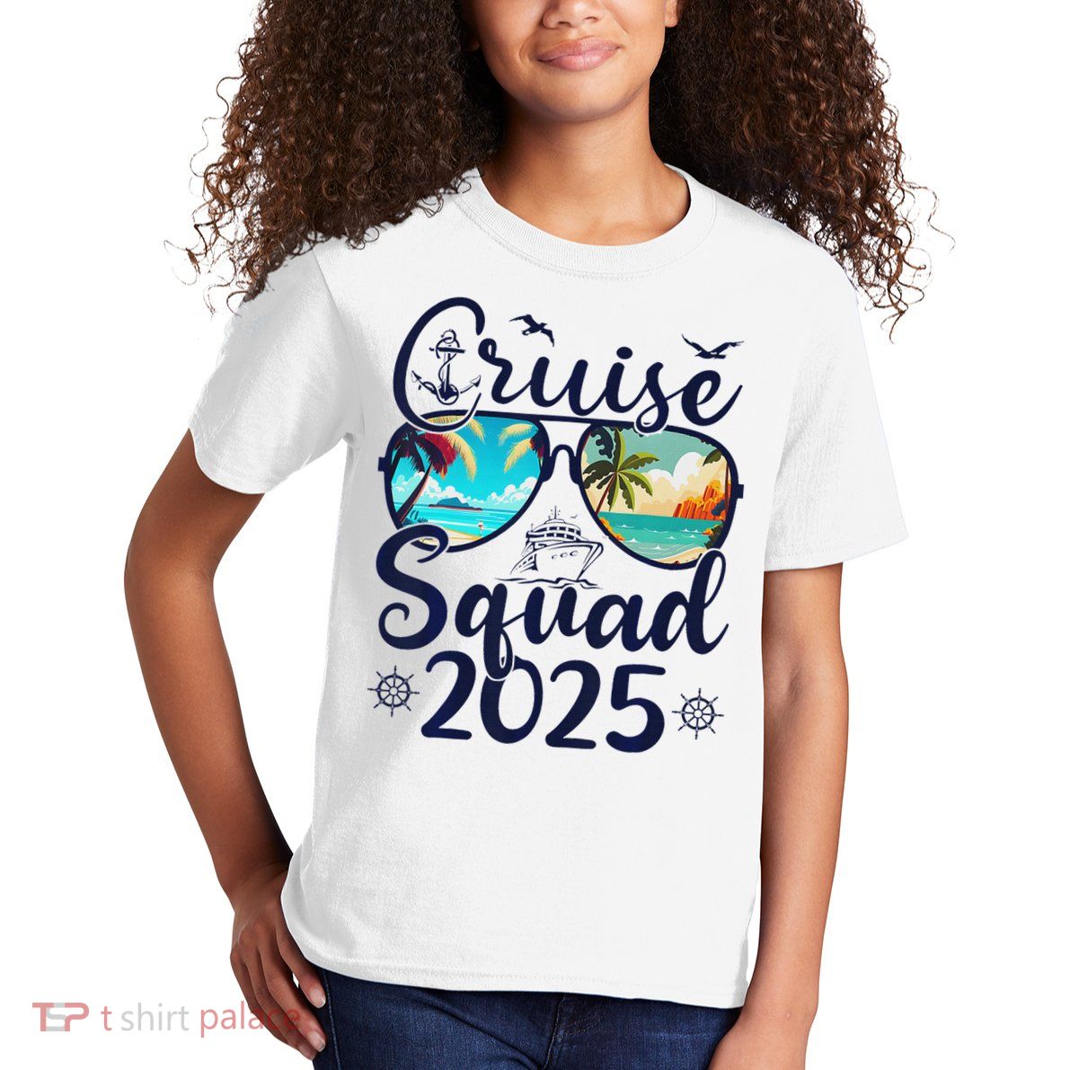 Cruise Squad 2025 Family Group Matching Summer Vacation Kids T-Shirt