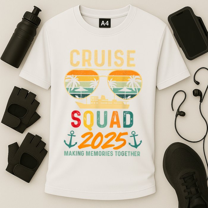 Cruise Squad 2025 Family Vacation Matching Group Summer Cooling Performance Crew T-Shirt
