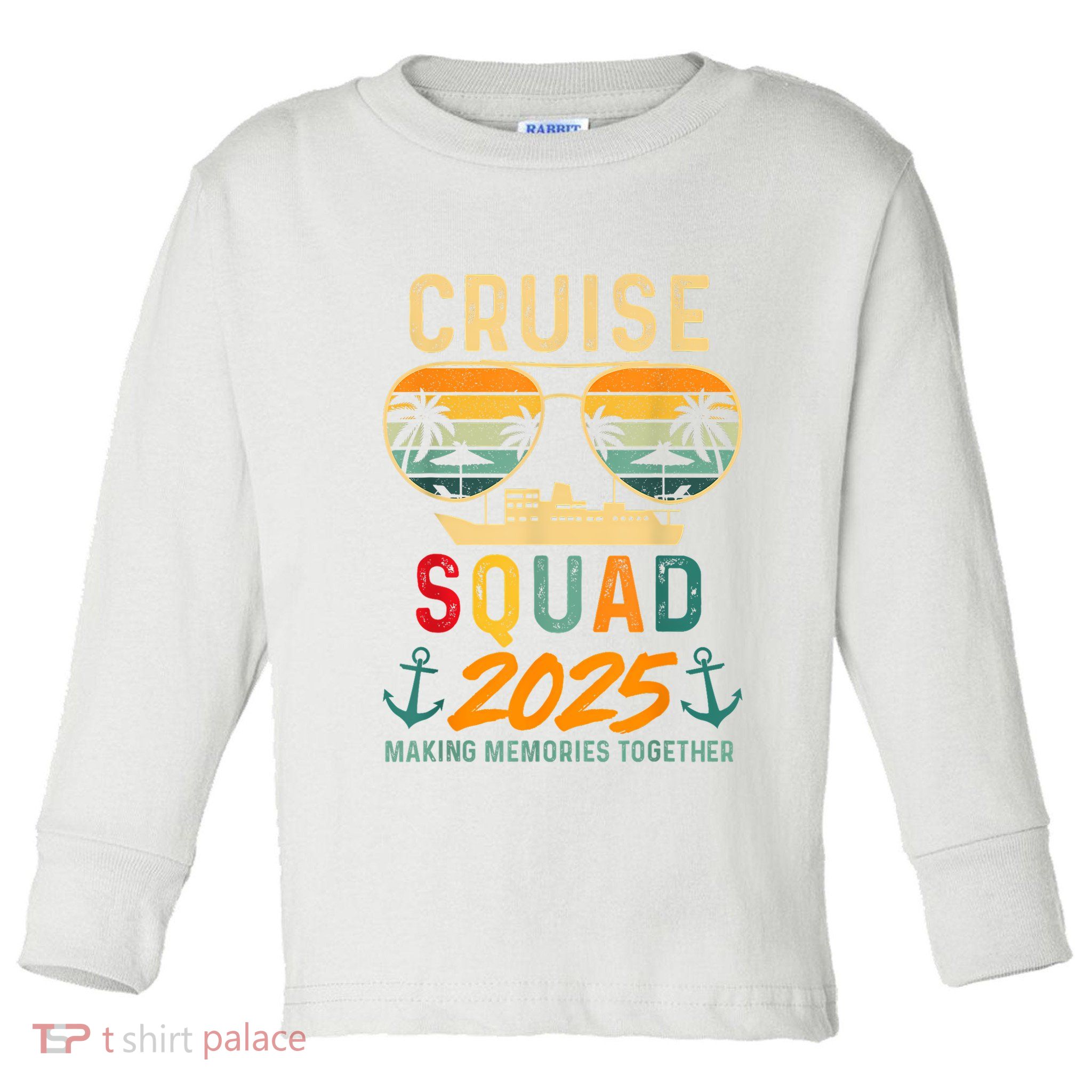 Cruise Squad 2025 Family Vacation Matching Group Summer Toddler Long Sleeve Shirt