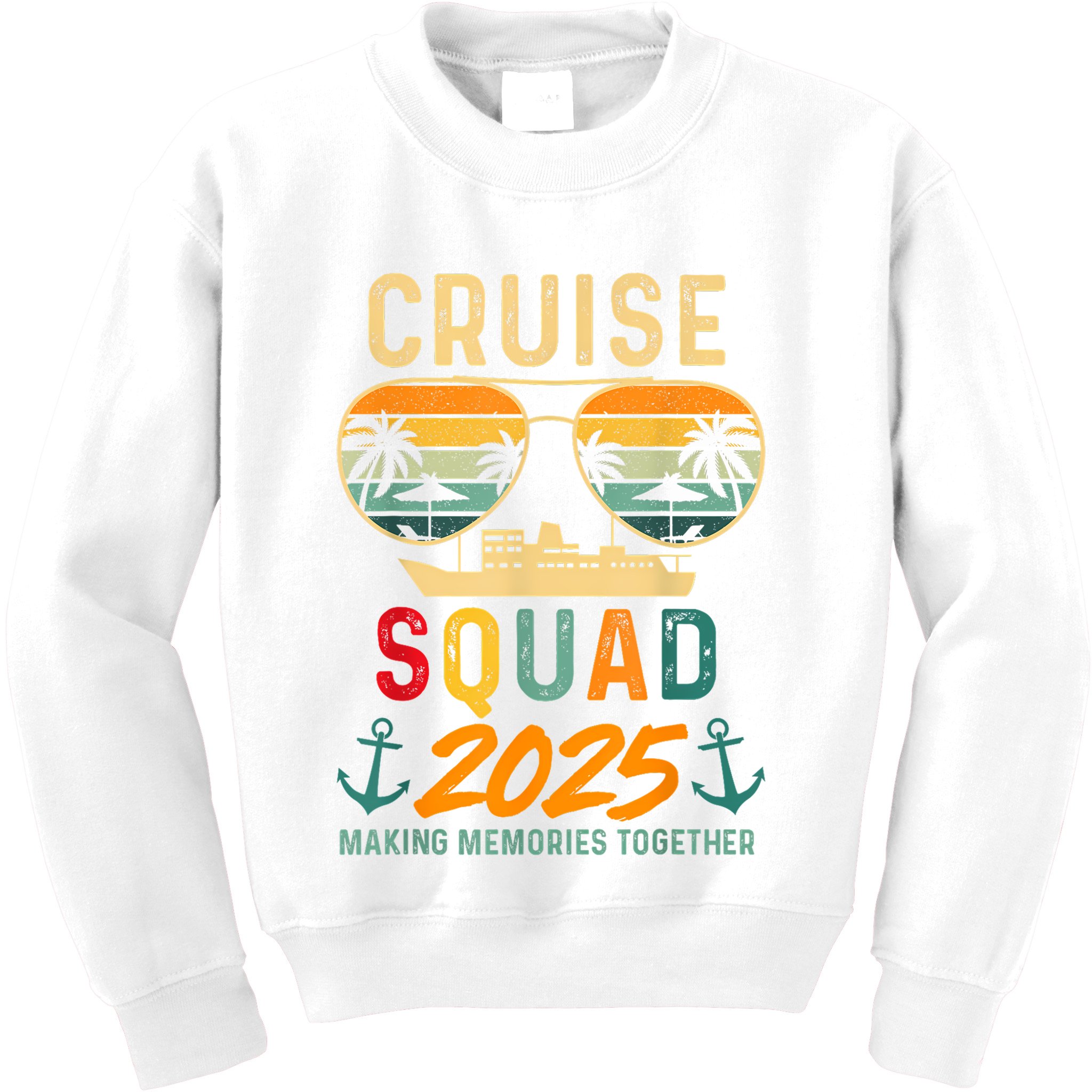 Cruise Squad 2025 Family Vacation Matching Group Summer Kids Sweatshirt