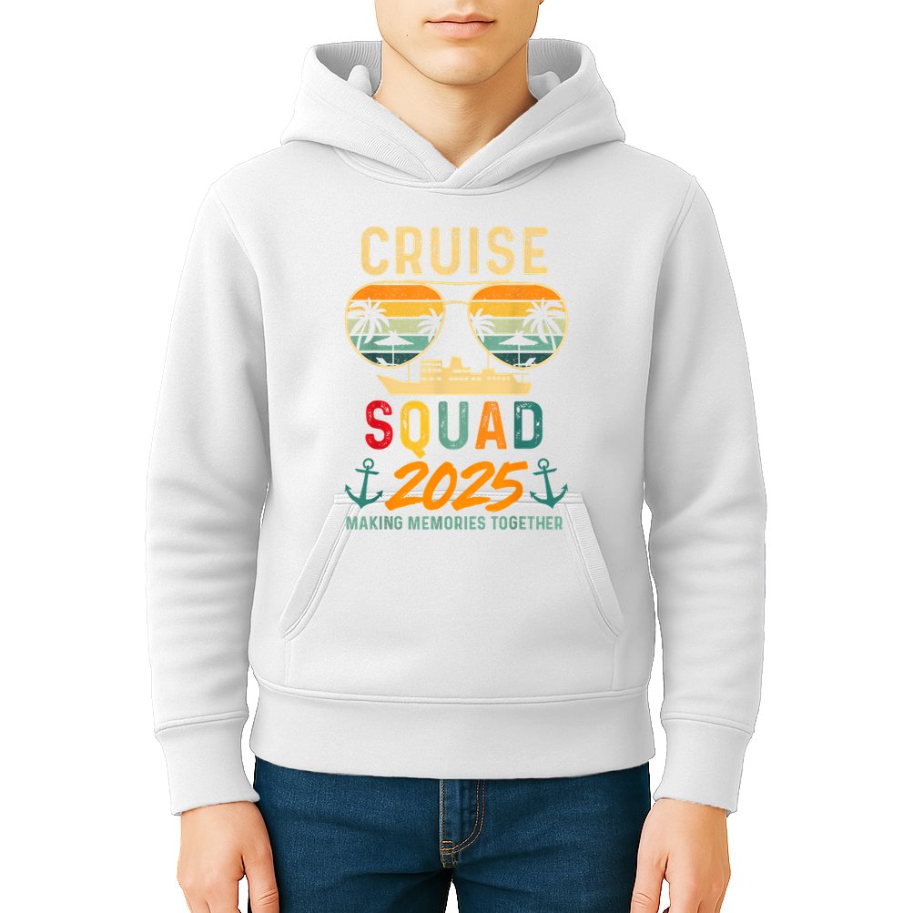 Cruise Squad 2025 Family Vacation Matching Group Summer Kids Hoodie