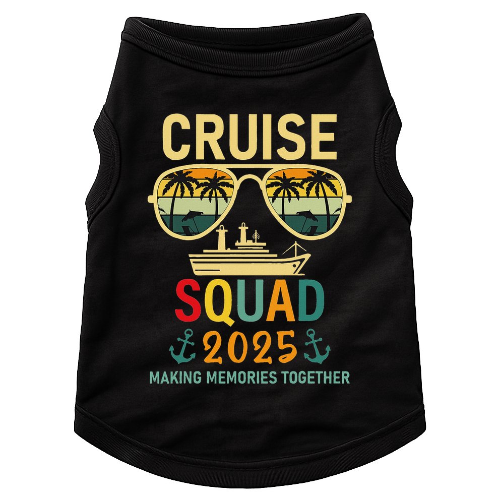 Cruise Squad 2025 Family Group Matching Summer Vacation Doggie Tank