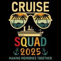 Cruise Squad 2025 Family Group Matching Summer Vacation Cooling Performance Crew T-Shirt
