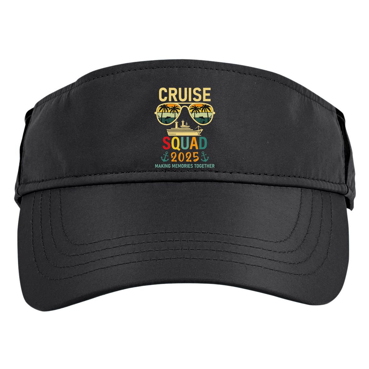 Cruise Squad 2025 Family Group Matching Summer Vacation Adult Drive Performance Visor