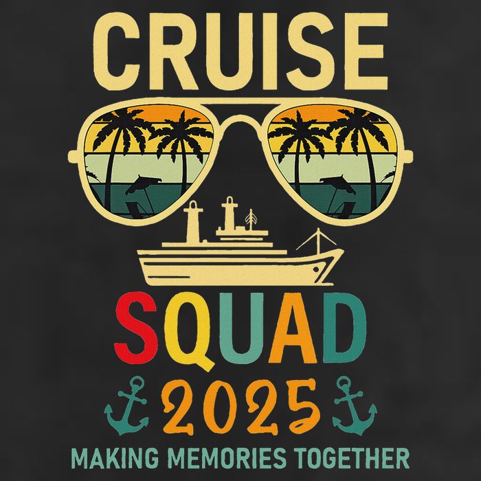Cruise Squad 2025 Family Group Matching Summer Vacation Adult Drive Performance Visor