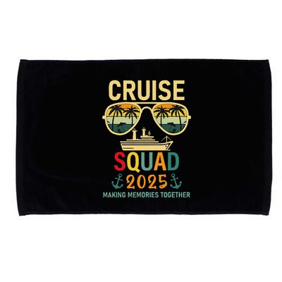 Cruise Squad 2025 Family Group Matching Summer Vacation Microfiber Hand Towel