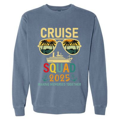 Cruise Squad 2025 Family Group Matching Summer Vacation Garment-Dyed Sweatshirt