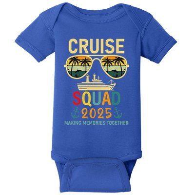 Cruise Squad 2025 Family Group Matching Summer Vacation Baby Bodysuit