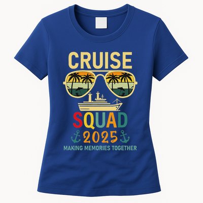Cruise Squad 2025 Family Group Matching Summer Vacation Womens T-Shirt