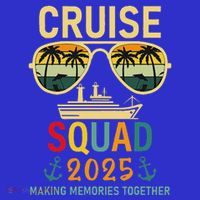 Cruise Squad 2025 Family Group Matching Summer Vacation Womens T-Shirt