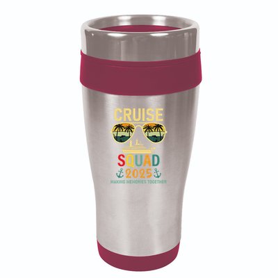 Cruise Squad 2025 Family Group Matching Summer Vacation 16oz Travel Tumbler