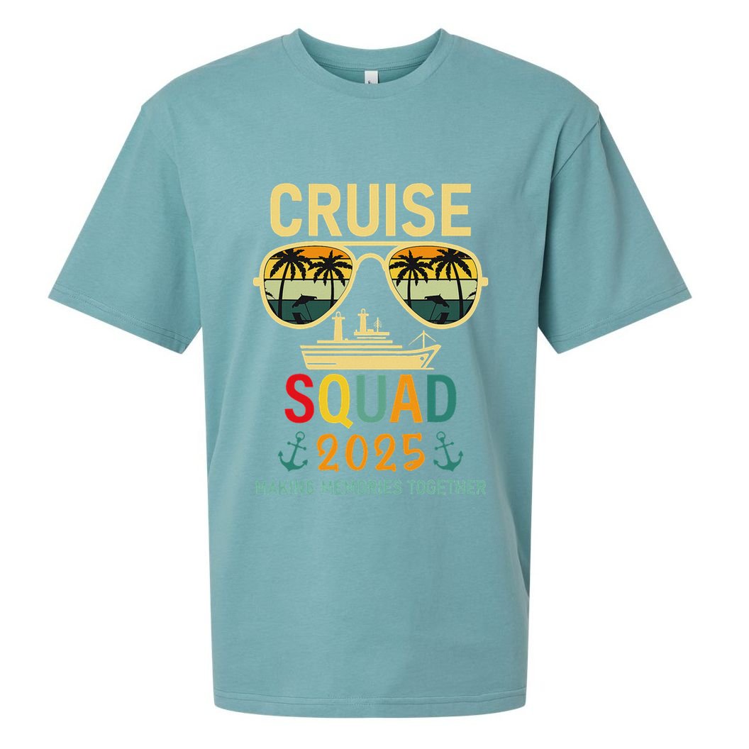 Cruise Squad 2025 Family Group Matching Summer Vacation Sueded Cloud Jersey T-Shirt