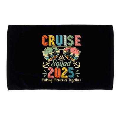 Cruise Squad 2025 Family Group Matching Summer Vacation Microfiber Hand Towel