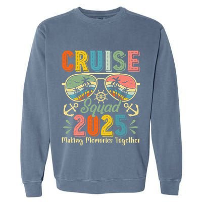 Cruise Squad 2025 Family Group Matching Summer Vacation Garment-Dyed Sweatshirt