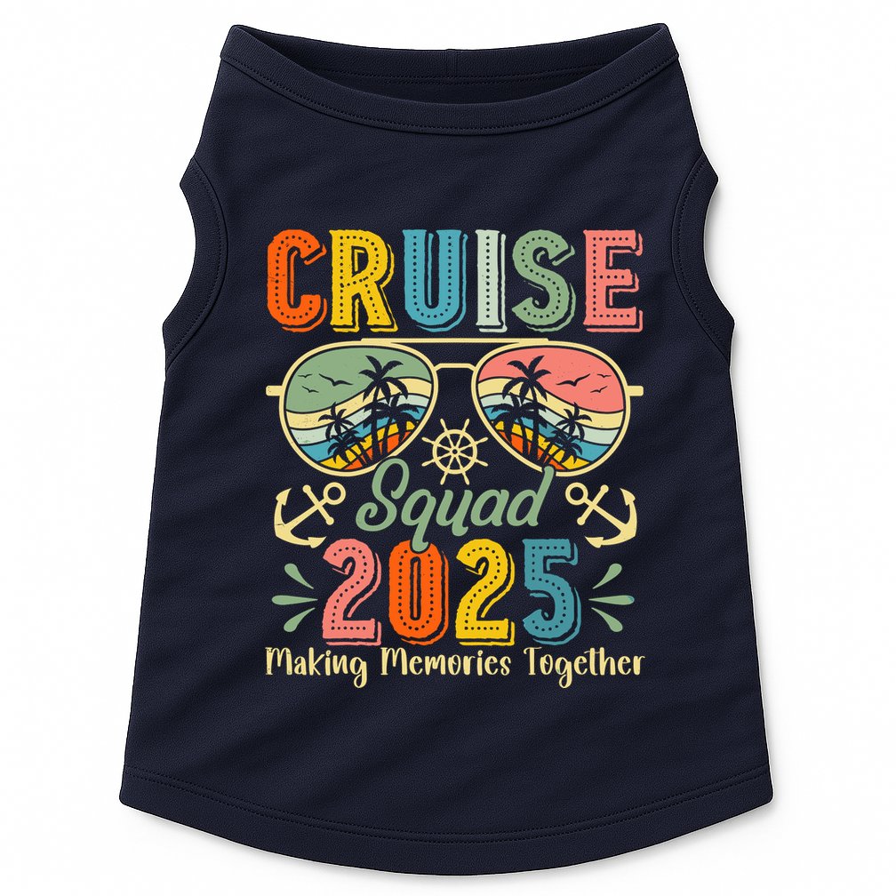 Cruise Squad 2025 Family Group Matching Summer Vacation Doggie Tank