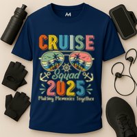 Cruise Squad 2025 Family Group Matching Summer Vacation Cooling Performance Crew T-Shirt