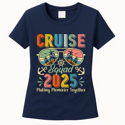 Cruise Squad 2025 Family Group Matching Summer Vacation Womens T-Shirt