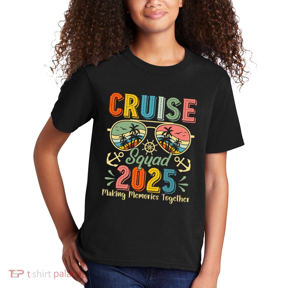Cruise Squad 2025 Family Group Matching Summer Vacation Kids T-Shirt