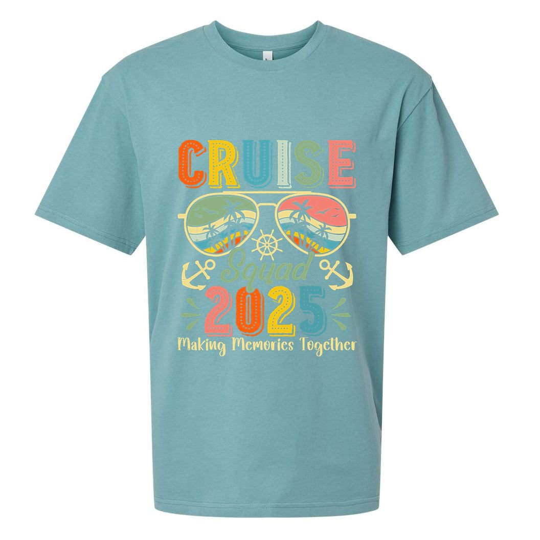 Cruise Squad 2025 Family Group Matching Summer Vacation Sueded Cloud Jersey T-Shirt