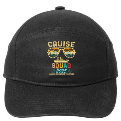 Cruise Squad 2025 Family Couple Matching Summer Vacation 7-Panel Snapback Hat