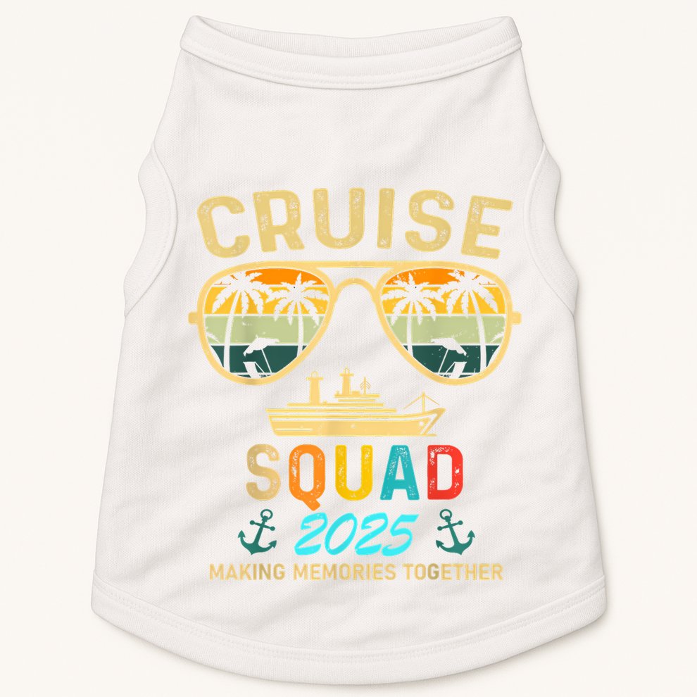 Cruise Squad 2025 Family Couple Matching Summer Vacation Doggie Tank