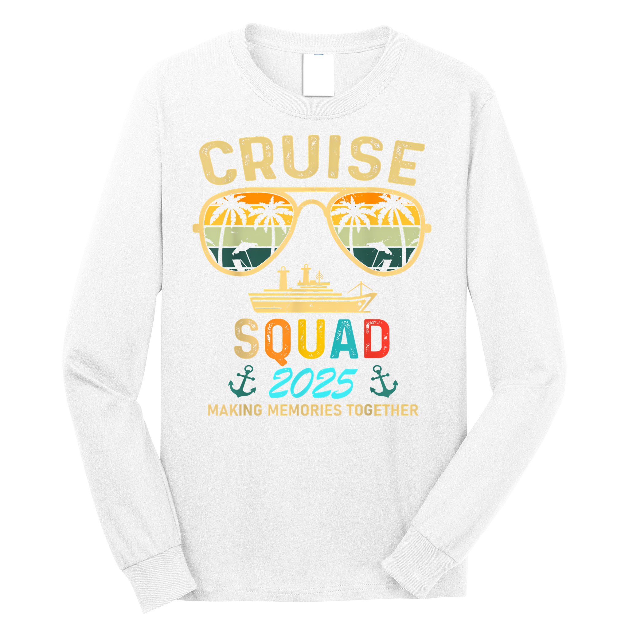 Cruise Squad 2025 Family Couple Matching Summer Vacation Long Sleeve Shirt