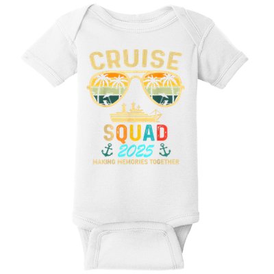 Cruise Squad 2025 Family Couple Matching Summer Vacation Baby Bodysuit