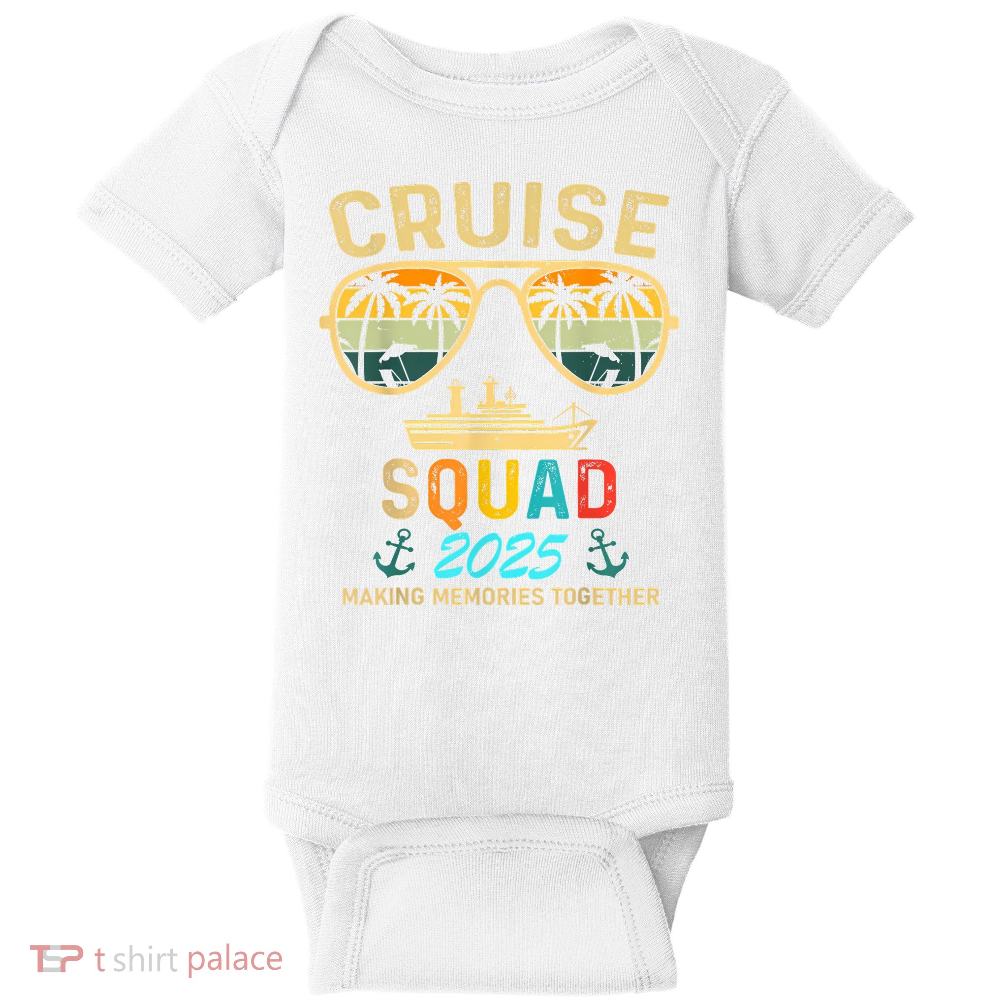 Cruise Squad 2025 Family Couple Matching Summer Vacation Baby Bodysuit