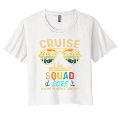 Cruise Squad 2025 Family Couple Matching Summer Vacation Crop Top